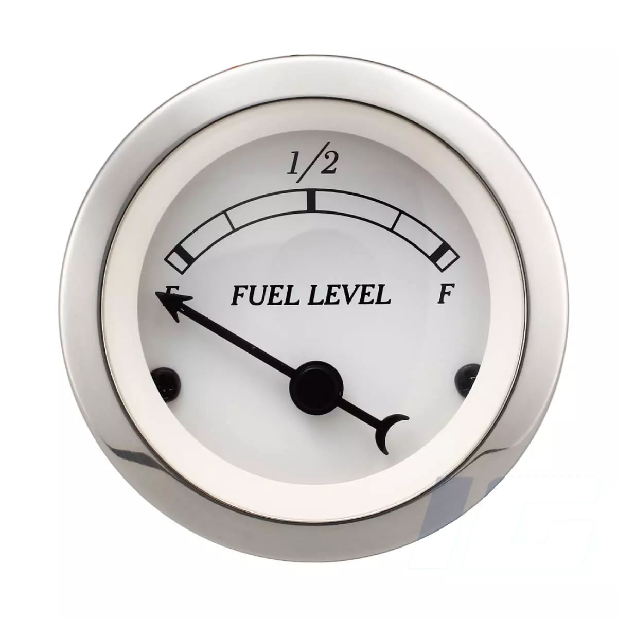 52mm White Face Black Neddle - Fuel Level Gauge For Vintage Car